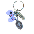 Carlo Acutis Keychain Lavender