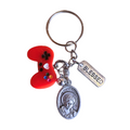 Carlo Acutis Keychain Red