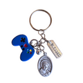 Carlo Acutis Keychain Navy