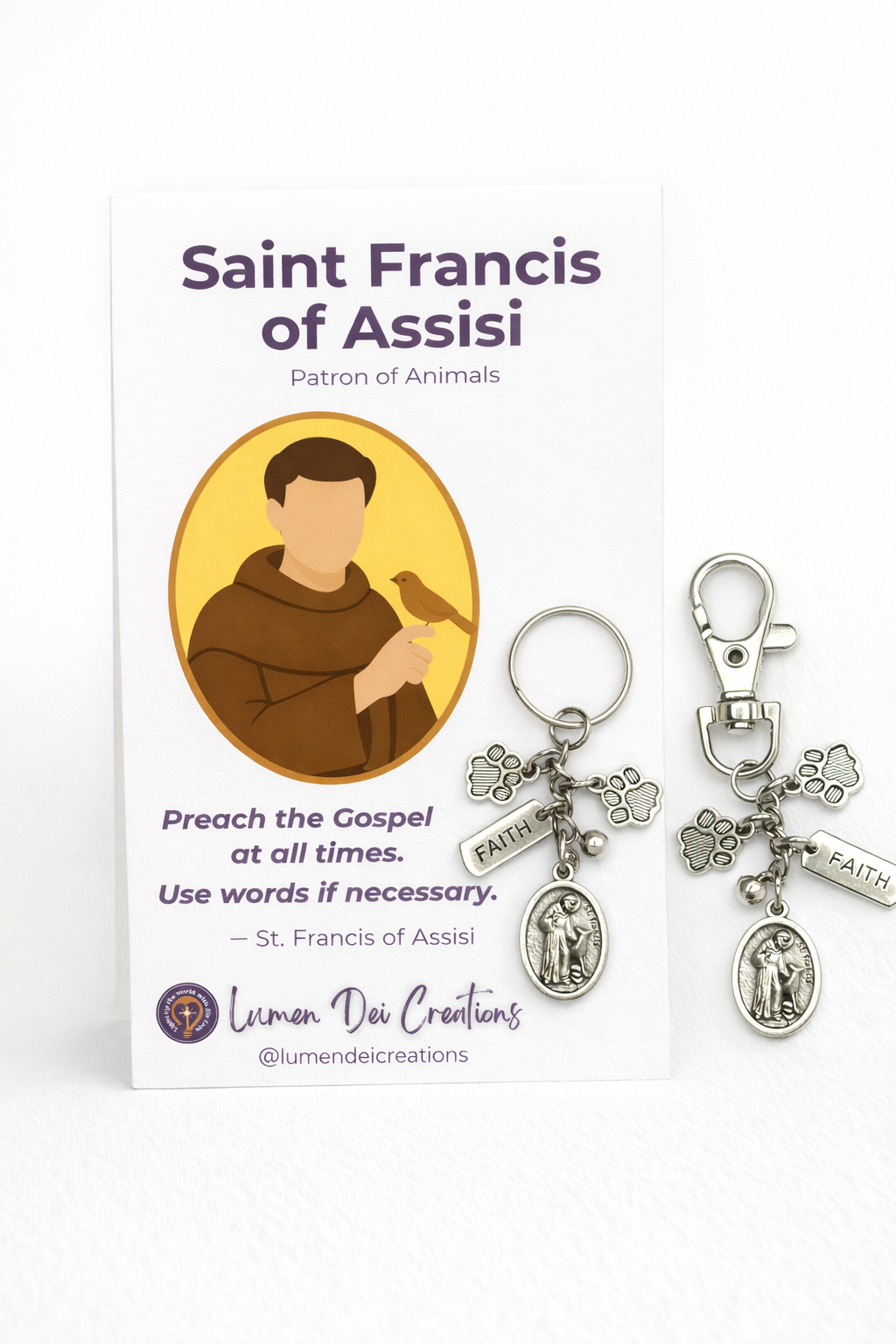 St. Francis Keychain