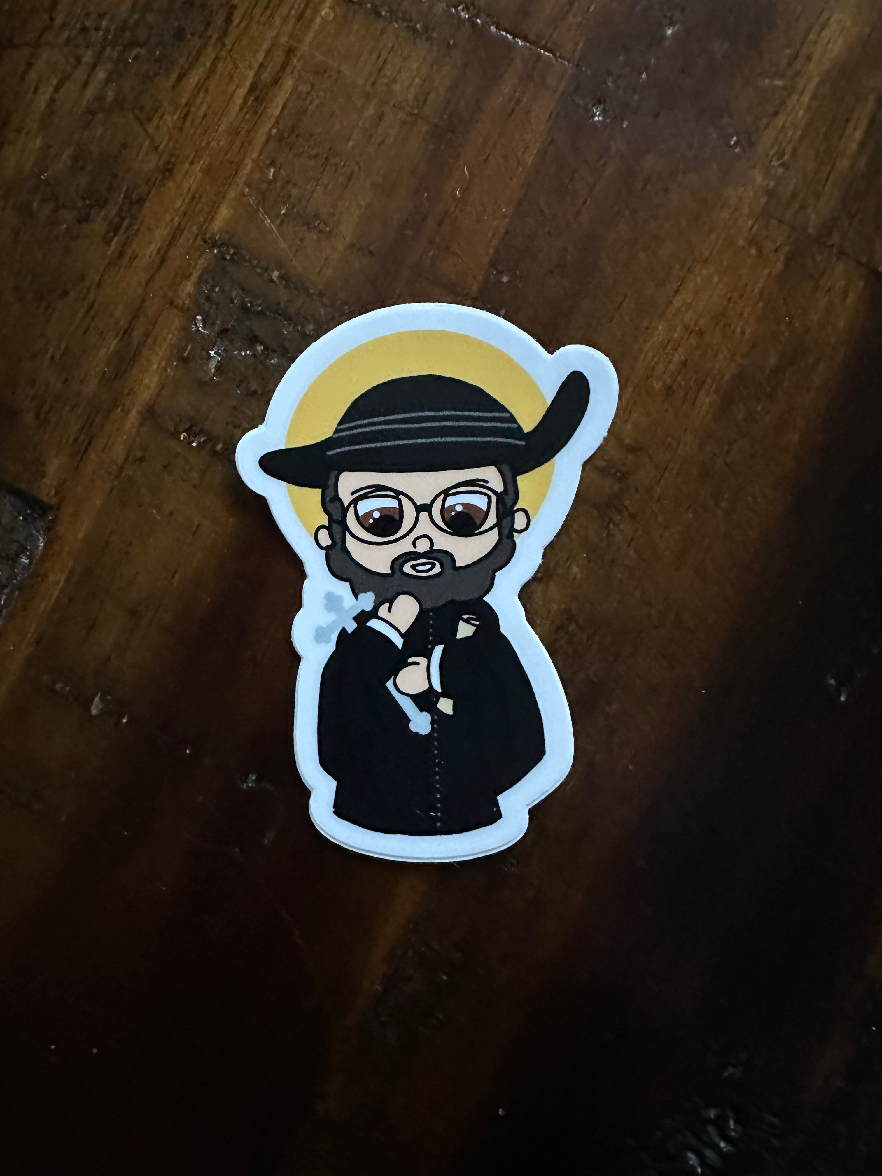 Saint Damien Sticker